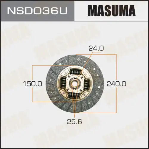 Диск сцепления MASUMA NSD036U
