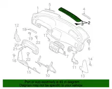 GRILLE-FRONT DEFROSTER 66420FA060MJ SUBARU