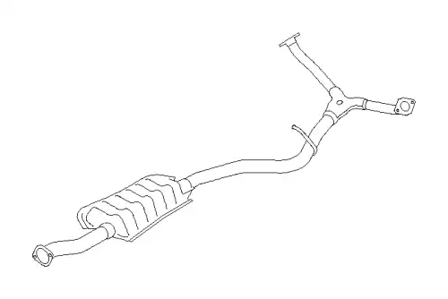 EXHAUST PIPE ASSEMBLY-REAR 44200SC040 SUBARU