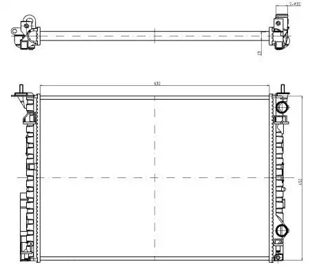 Радиатор кондиционера (конденсатор) NRF 58242A