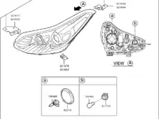 Фонарь габаритный KIA 92102D9260