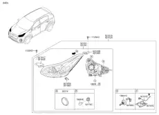 Фонарь габаритный KIA 92102D9260