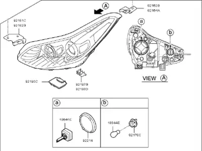 Фонарь габаритный KIA 92102D9330