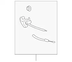 Cable assembly-bonnet release assembly FSC100260 LAND ROVER
