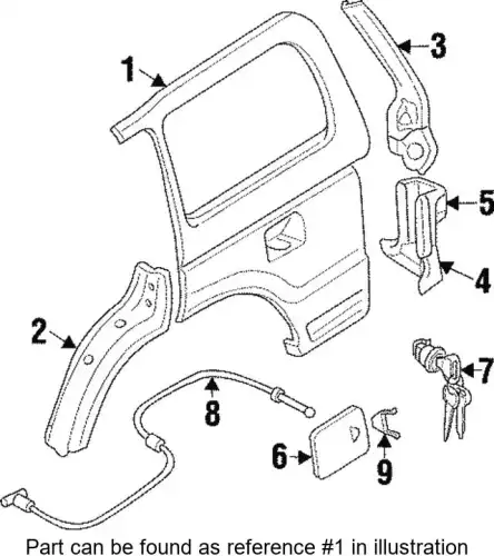 Крыло MITSUBISHI MB835553