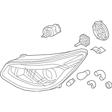 Фонарь габаритный KIA 92101B2130