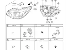 Фонарь габаритный KIA 92101B2270