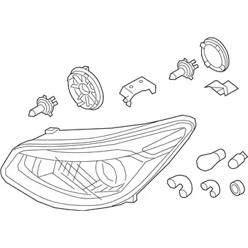 Фонарь габаритный KIA 92102B2050