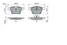 Тормозные колодки дисковые BOSCH 0 986 424 125
