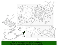 КОЛПАЧОК КРЕПЕЖА 2-ГО РЯДА СИДЕНИЙ 6977A797 MITSUBISHI