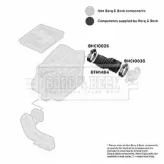 Патрубок воздушный BTH1484 BORG&BECK