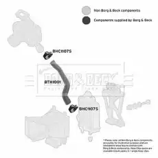 Патрубок воздушный BTH1001 BORG&BECK