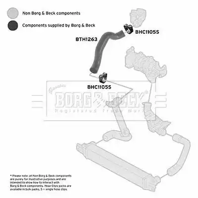 Патрубок воздушный BTH1263 BORG&BECK