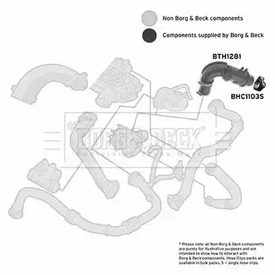 Патрубок воздушный BTH1281 BORG&BECK