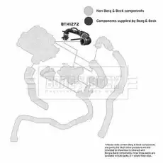 Патрубок воздушный BTH1272 BORG&BECK