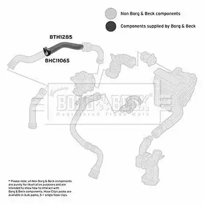 Патрубок воздушный BTH1285 BORG&BECK