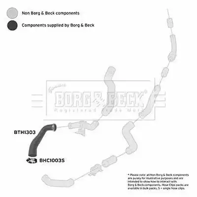 Патрубок воздушный BTH1303 BORG&BECK