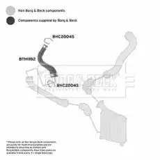Патрубок воздушный BTH1182 BORG&BECK