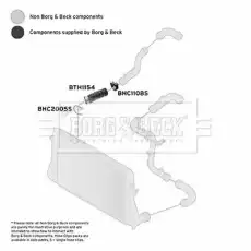 Патрубок воздушный BTH1154 BORG&BECK