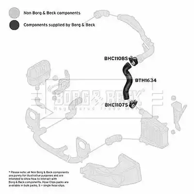 Патрубок воздушный BTH1634 BORG&BECK