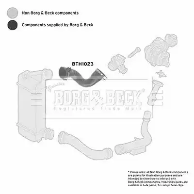 Патрубок воздушный BTH1023 BORG&BECK