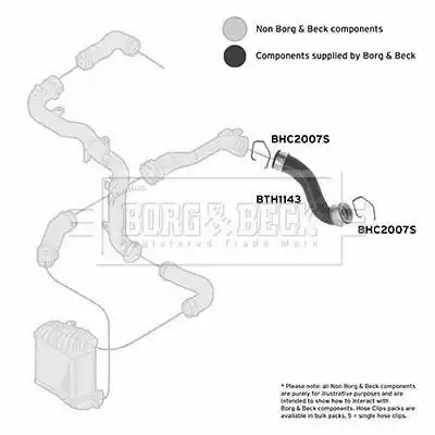 Патрубок воздушный BTH1143 BORG&BECK