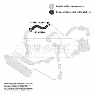 Патрубок воздушный BTH1598 BORG&BECK