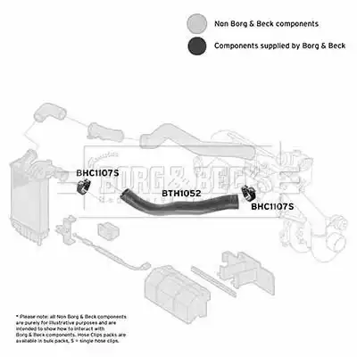 Патрубок воздушный BTH1052 BORG&BECK