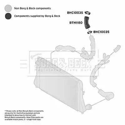 Патрубок воздушный BTH1180 BORG&BECK