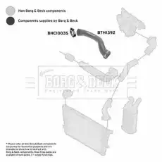 Патрубок воздушный BTH1392 BORG&BECK