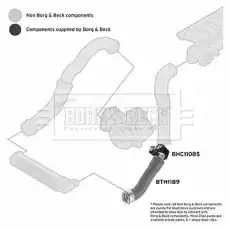 Патрубок воздушный BTH1189 BORG&BECK