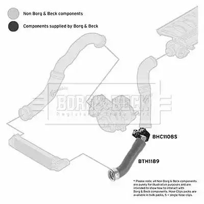 Патрубок воздушный BTH1189 BORG&BECK