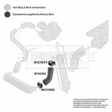 Патрубок воздушный BTH1193 BORG&BECK