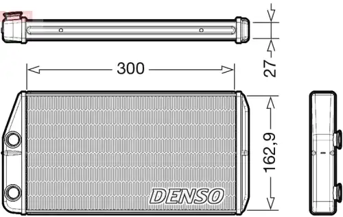 Радиатор печки DENSO DRR01002