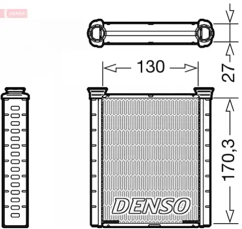 Радиатор печки DENSO DRR46001
