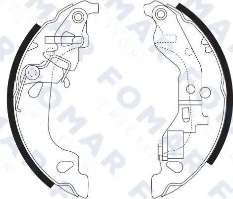 Тормозные колодки дисковые FOMAR FO9060