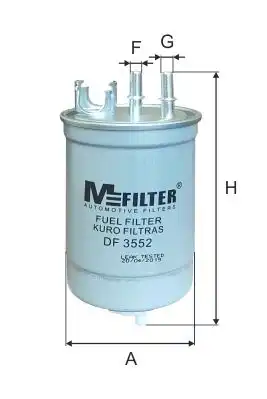 Топливный фильтр MFILTER DF3552