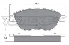 Тормозные колодки дисковые TOMEX 12483