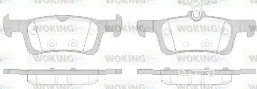 Тормозные колодки дисковые WOKING P1463300