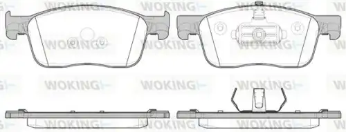 Тормозные колодки дисковые WOKING P1619300