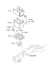 Поддон акумулятора 371502T000 HYUNDAI