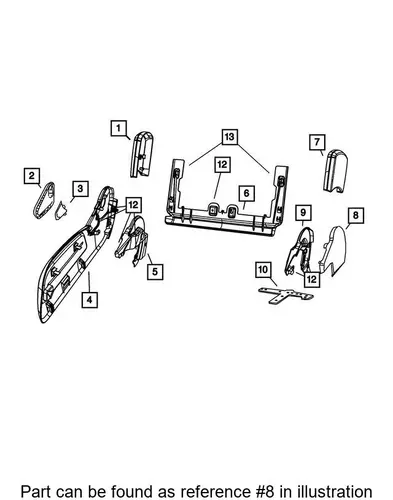 ARM LOWER CONTROL FRONT 52106 125AB DODGE