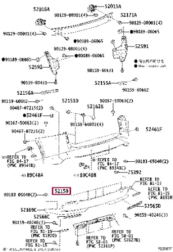 БАМПЕР ЗАДНИЙ 5215978918 TOYOTA / LEXUS