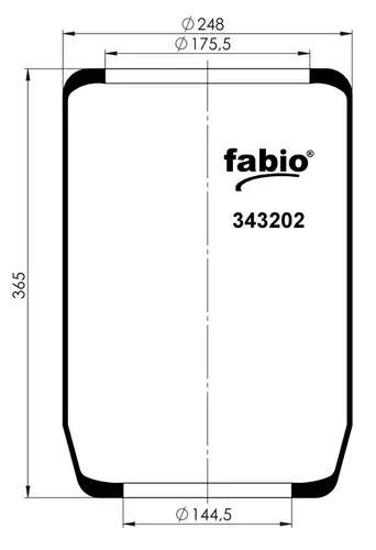 ПНЕВМОРЕССОРА (3202) ГОФРА 343202 FABIO