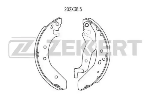 Тормозные колодки дисковые ZEKKERT BK4004