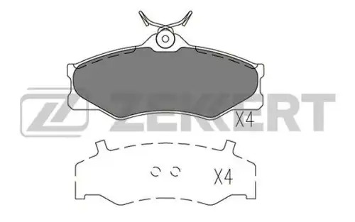 Тормозные колодки дисковые ZEKKERT BS2977