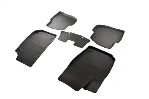 Коврики в салон SRTK PRNBWPOLSD09G02024 Volkswagen Polo 2009-2020 5 шт., черный