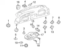 Освещение 99661363101 PORSCHE