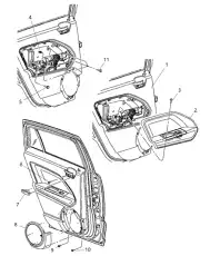 PLUG DOOR TRIM PANEL INSIDE HANDLE 1BG31 DKAAA DODGE