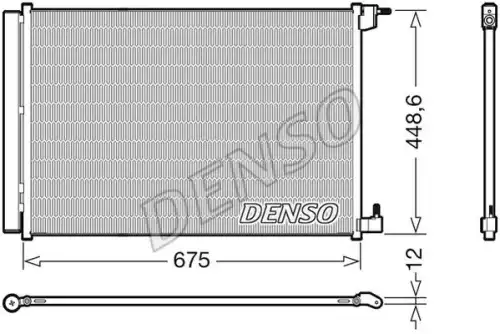 Радиатор кондиционера (конденсатор) DENSO DCN17060